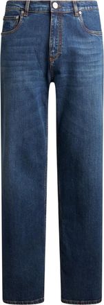 Etro straight-leg jeans - men - Cotton/Fabric - 32 - Blue