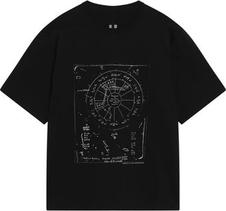 Rick Owens T-Shirts, male, Black, Size: M Brad T