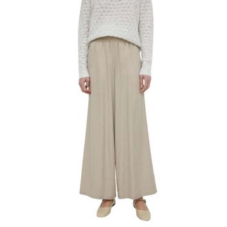 Drykorn Ceiling Wijde Broek - Dames - Broeken - Beige - Maat: W25 L32 Katoen