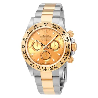 Rolex Pre-owned Rolex Cosmograph Daytona Chronograph Champagne Dial Mens Watch 116503/78593