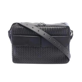 Bottega Veneta Pre-owned Intrecciato Leren Schoudertas - Dames - Pre-owned - Zwart - Maat: ONE Size Leer