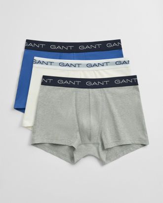 GANT Men 3-Pack Trunks (XXL) LIGHT GREY MELANGE
