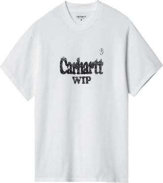 Carhartt Work in Progress Spree Halftone logo-print cotton T-shirt - men - Cotton - S - White