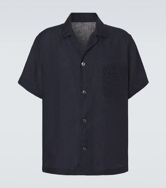 Brioni Linen bowling shirt