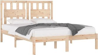 vidaXL Estructura De Cama Doble Sin Colch&oacute;n Madera Maciza Vidaxl
