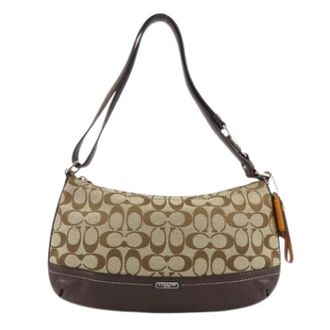 Coach Borsa a spalla Pre-owned in tela - - Pre-owned - Donna - Beige - ONE SIZE