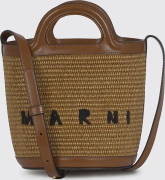Marni Borsa Tropicalia mini in rafia e pelle