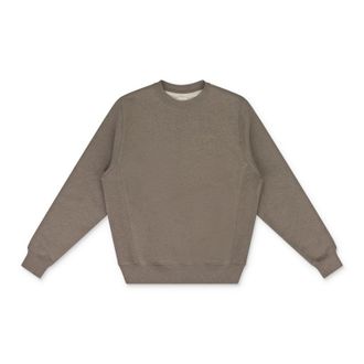 Aim&eacute; Leon Dore Brown Melange Uniform Crewneck Sweatshirt