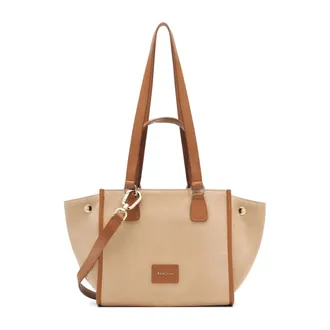 Francesco Biasia Tote Bags, female, Beige, Size: ONE SIZE Flat Suede Coin Purse