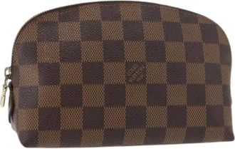 Louis Vuitton Pre-owned Clutches, female, Brown, Size: ONE SIZE Pre-owned Canvas Pouch