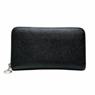 Bulgari Pre-owned Wallets, male, Black, Size: ONE SIZE Pre-owned Man Leather Long Wallet