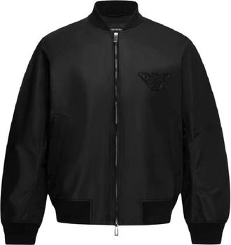 Emporio Armani Stoned Logo Design Blouson Jacket, Brand Size 46 (US Size 36)