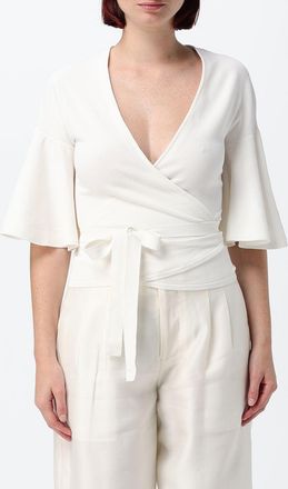 Jacquemus Top slim fit con scollo a V e chiusura da annodare