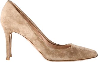 Gianvito Rossi Pre-owned Womens 85 Pumps in Beige Suede - Size EU 40