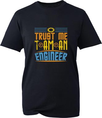 Generic Trust Me Im an Engineer T-Shirt Funny Engineers Joke Tools Gift for Engineer Sarcastic Adult Unisex Tee Top (Black, L)
