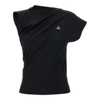 Vivienne Westwood Tops, Dames, Zwart, XL, Katoen, Hebo Top