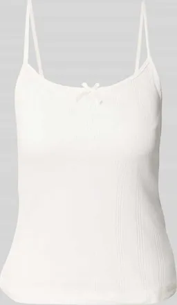 Pieces Regular Fit Tr&auml;gertop aus reiner Baumwolle Modell MARIE in Offwhite, Gr&ouml;&szlig;e XS