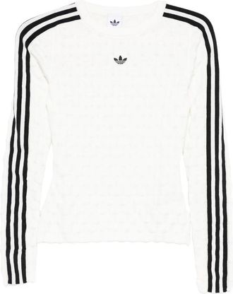 adidas Three-stripe Logo-detail Sweater