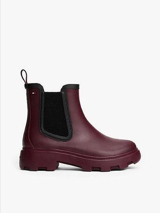 Tommy Hilfiger Warm Lined Cleat Ankle Rain Boots