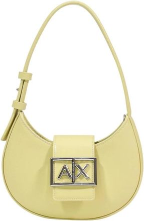 A|X Armani Exchange Shoulder Bag - Dames - Schoudertassen - Geel - ONE Size - Polyester - Tassen