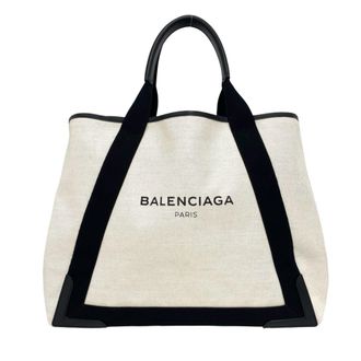 Balenciaga Black White Canvas Leather Pouch Shoulder Bag Tote Bag (Pre-Owned)