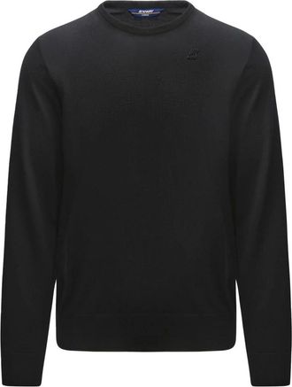 K-Way Truien & Vesten, Heren, Zwart, M, Wol, Sebastien Merino Ronde hals Truien