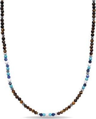 Eye Candy Los Angeles Mens Everett Beaded Necklace in Brown at Nordstrom Rack
