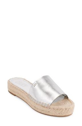 DKNY Camillo Platform Slide Sandal in Silver at Nordstrom Rack, Size 9.5