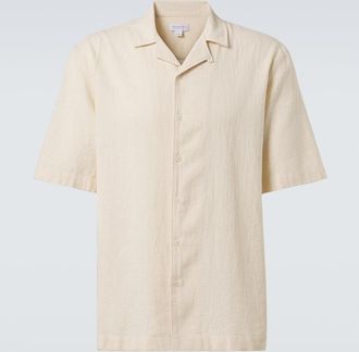 Sunspel Camicia bowling in cotone a quadri