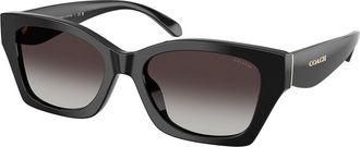 Coach HC8451U CDP49 50028G Womens Sunglasses Black Size 54