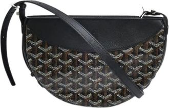Goyard Pre-owned Borsa a Spalla Hirondelle Goyardine Canvas Calfskin - - Pre-owned - Donna - Nero - ONE SIZE
