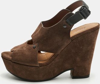 See By Chlo&eacute; See by Chloe Size 38 Brown Suede Ankle Strap Sandals