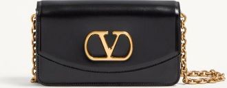 Valentino Garavani Valentino Garavani Vain Clutch Bag In Shiny Calfskin Wo