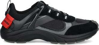 HUGO BOSS mesh-panelled sneakers - men - Polyester/Polyamide/Polyester/Calf Leather/Polyvinyl Acetate (PVA)/Rubber/Thermoplastic Polyurethane (TPU) - 43