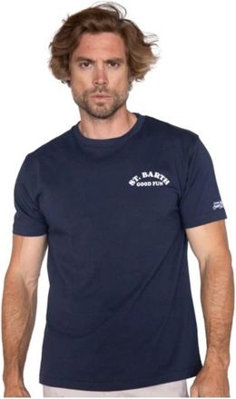 MC2 Saint Barth T-shirt Banana Love - Heren - T-shirts - Blauw - L - Katoen - Tops