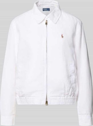 Polo Ralph Lauren Regular Fit Jacke aus reinem Leinen in Weiss, Gr&ouml;&szlig;e XL