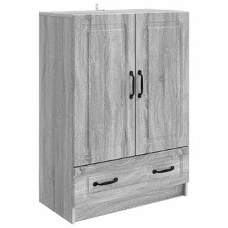 vidaXL Aparador Gris Sonoma 66 X 34,5 X 92 Cm Madera De Ingenier&iacute;a Vidaxl