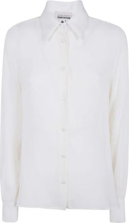 Semicouture Shirts - Dames - Overhemden - Wit - XL - Overhemden