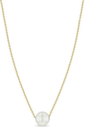 Zoë Chicco Cultured Pearl Choker Necklace in 14K Yellow Gold at Nordstrom, Size 16