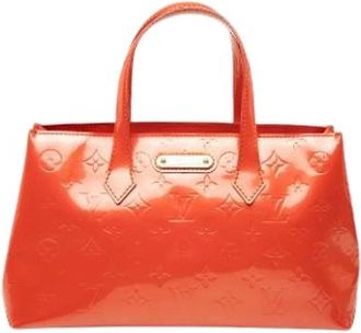 Louis Vuitton Pre-owned Wilshire PM - Dames - Vintage Handtas - Oranje - ONE Size - Leer - Vintage