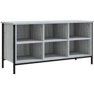 vidaXL Shoe Cabinet Grey Sonoma 100x35x50 cm Engineered Wood vidaXL