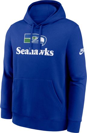 Nike Seattle Seahawks Best Season Rewind Club Nike Mens NFL Pullover Hoodie in Blue | NKDK4DAV78-WUG