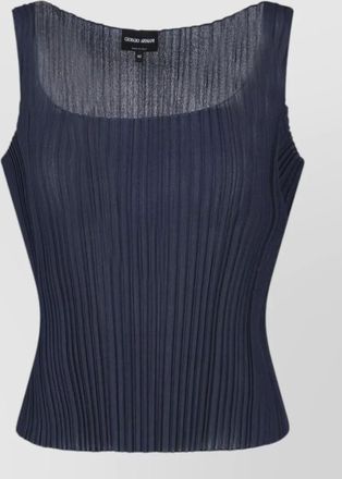 Giorgio Armani pleated jersey top