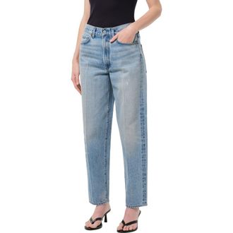 A Gold E 80s High Waist Tapered Jeans in Orbital Medium Vin at Nordstrom, Size 25