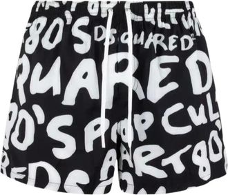 Dsquared2 Uomo, Costumi da bagno, Nero, XL, new