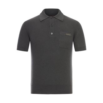Gucci Chest-pocket Ribbed Polo Shirt