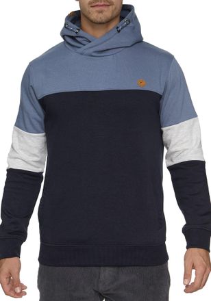 Indicode Kapuzensweatshirt INDICODE INOlson, Herren, Gr. XXL, blau (china blau), Sweatware, Obermaterial: 60% Baumwolle, 40% Polyester, colorblocking, regular 