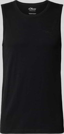s.Oliver Red Label Regular Fit Tank Top aus reiner Baumwolle in Black, Gr&ouml;&szlig;e 3XL