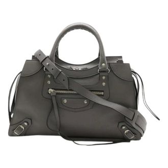 Balenciaga Pre-owned Neo Classic City Medium Tote Bag - Dames - Pre-owned - Grijs - Maat: ONE Size Leer