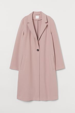 H&M Ein-Knopf-Mantel - Pink